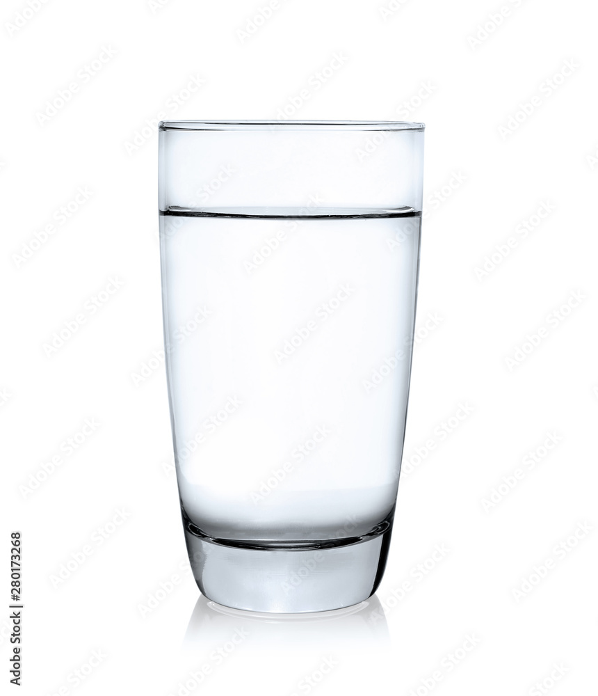 Glass of water isolated on white background Glass of water isolated on white background