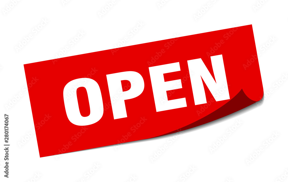 open sticker. open square isolated sign. open open sticker. open square isolated sign. open