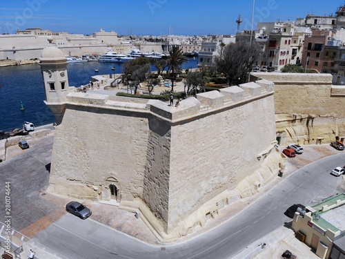 Malta from above. New point of vief for your eyes. Beautiful and Unique place named Malta. For rest, exploring and adventure. Must see for everyone. Europe, island in Mediterian Sea. photo