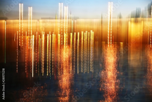 Abstract photo of night lights