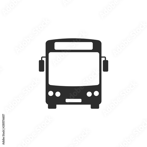 Bus icon template color editable. Modern Transportation symbol vector sign isolated on white background. Simple logo vector illustration for graphic and web design.