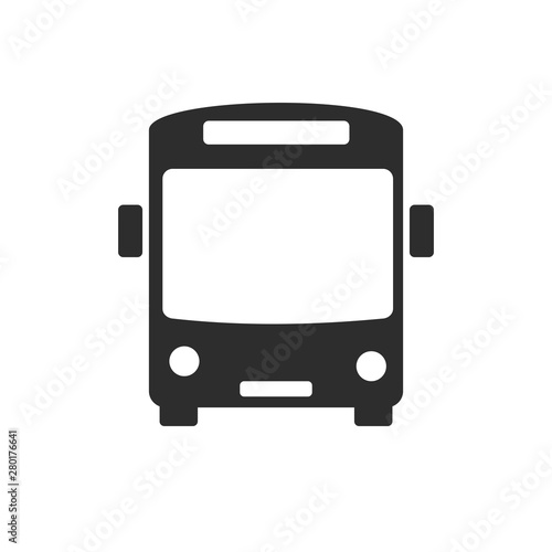 Bus icon template color editable. Modern Transportation symbol vector sign isolated on white background. Simple logo vector illustration for graphic and web design.