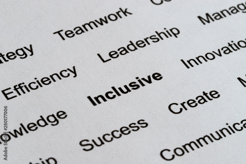 Obraz premium Business Ethics Buzzwords on Printed White Paper