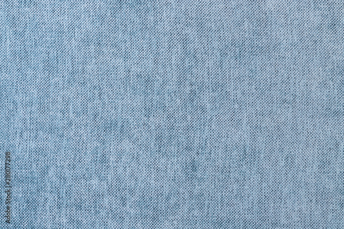 Background texture of light blue fabric close-up