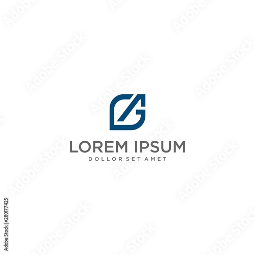 letter G logo design vector icon template