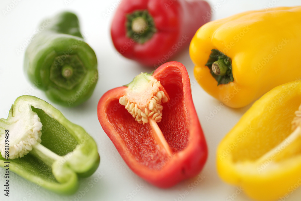 パプリカやカラーピーマンのイメージ集合写真