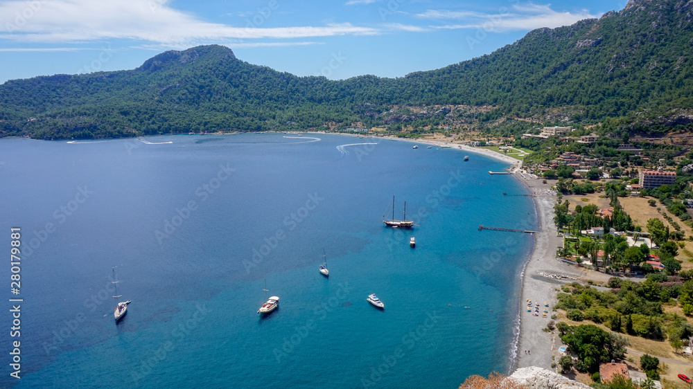Naklejka premium 2019 Beautiful Turunc Bay view