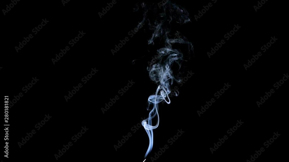 Thin Flexible Trickle of Smoke. Graceful Bends of the Blue Smoke. Natural Colorful smoke rises up and spins into graceful spirals. Footage is perfect for the layer with different blending modes. Thin Flexible Trickle of Smoke. Graceful Bends of the Blue Smoke. Natural Colorful smoke rises up and spins into graceful spirals. Footage is perfect for the layer with different blending modes.