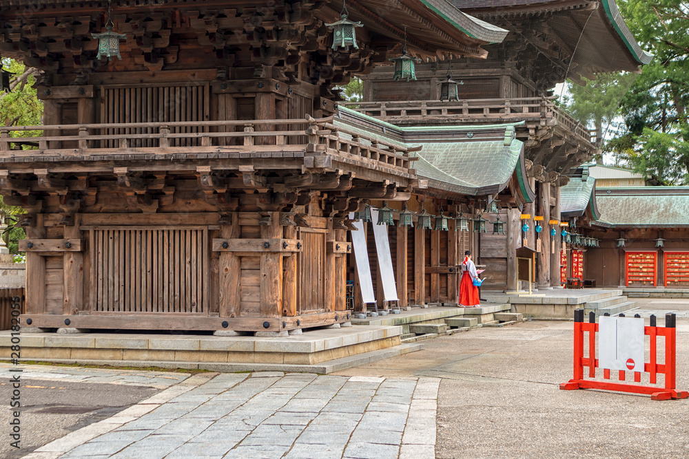 The Hakusan Shinto Shrine in Niigata, Japan