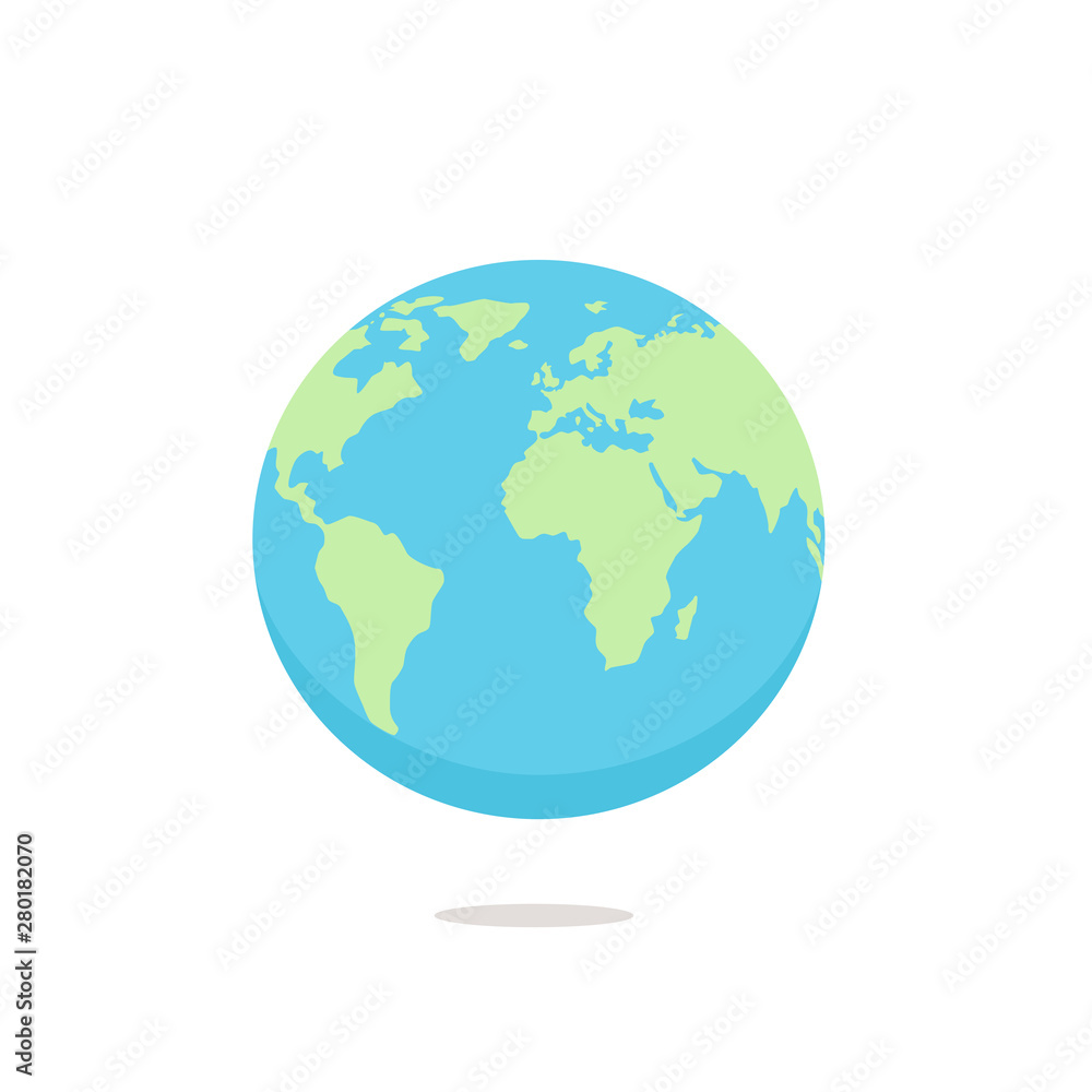 Illustration of Vector Earth Globe.