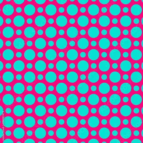 polka dot circles abstract retro background pattern