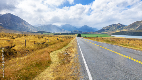 Landscape scenery in south New Zealand