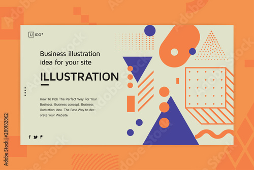 Vector illustration Landing page template