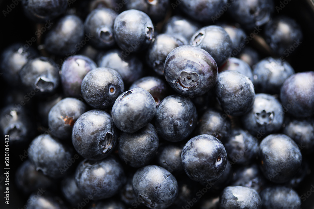Close-up of ripe and juicy fresh picked blueberries. Close-up of ripe and juicy fresh picked blueberries.