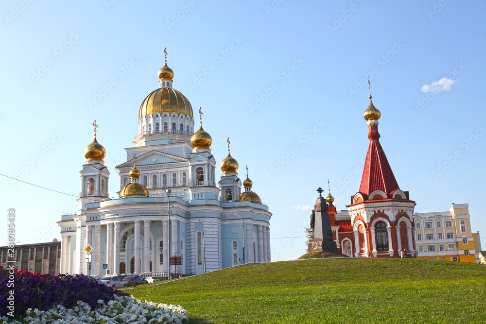 Russia. Saransk city. The cathedral of St. Warrior Theodor Ushakov