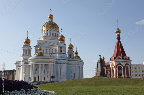 Russia. Saransk city. The cathedral of St. Warrior Theodor Ushakov