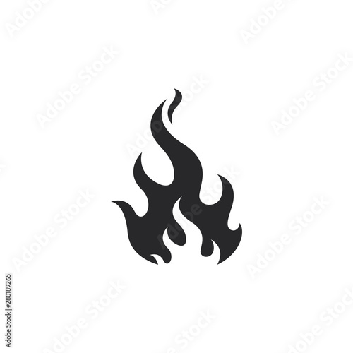 Fire flame Logo Template vector icon Oil, gas and energy logo concept