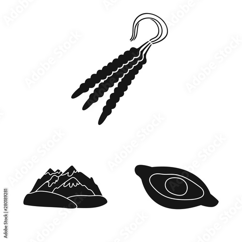 Vector design of heritage and originality icon. Set of heritage and traditions stock vector illustration.