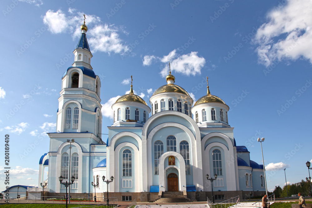 Temple of Kazan icon of the mother of god in Saransk, Russia