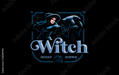 A witch in a witch's hat.