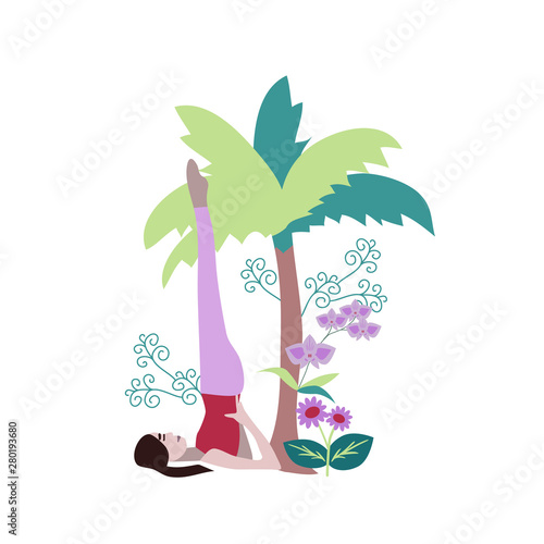 Yoga pose illustration