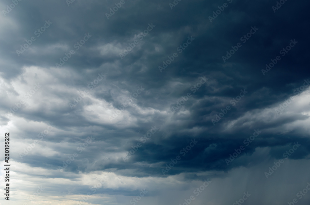 Dark storm clouds in the sky, background