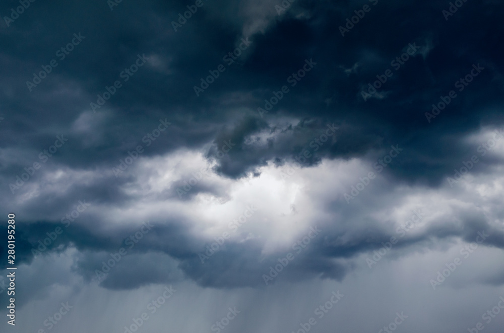 Dark storm clouds in the sky, background Dark storm clouds in the sky, background