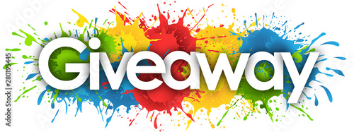 Принти на полотні Giveaway in splash’s background