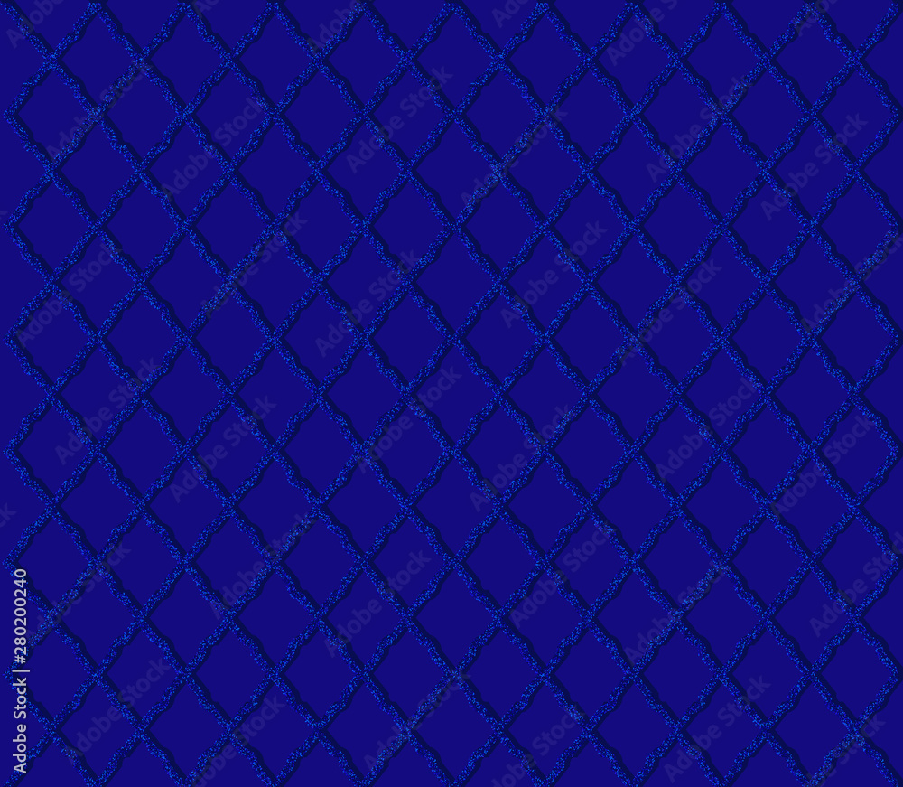 Navy blue dark glitter pattern. Deep royal seamless grid for little prince party. Wrapping paper, textile, fabric, print. Luxury classic style, decor design. Vector king background. Moroccan oriental Navy blue dark glitter pattern. Deep royal seamless grid for little prince party. Wrapping paper, textile, fabric, print. Luxury classic style, decor design. Vector king background. Moroccan oriental