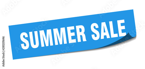 summer sale sticker. summer sale square isolated sign. summer sale