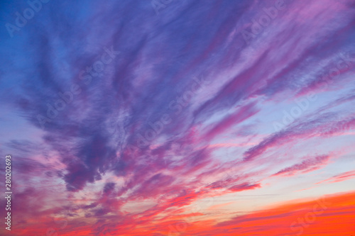 Clouds at Sunset, Nubes al atardecer