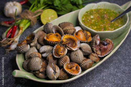 Scallop cockles with Seafood sauce © mayura_ben