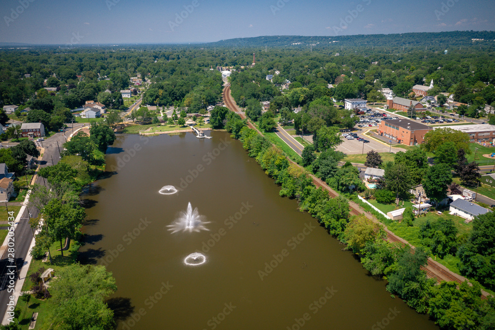 Fototapeta premium Aerial of Piscataway New Jersey