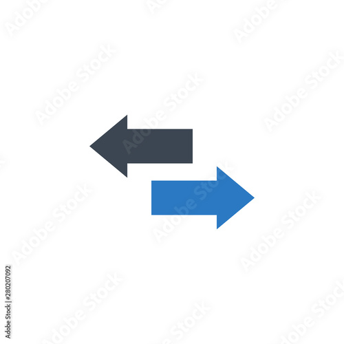 Arows related vector glyph icon. Isolated on white background. Vector illustration.