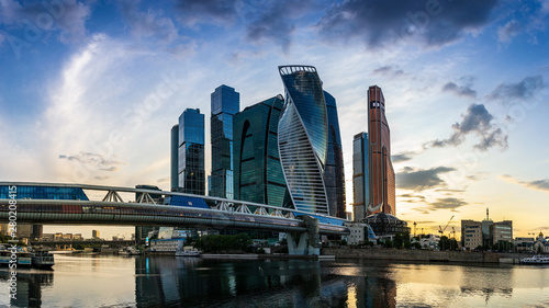 Panorama of the Moscow business center