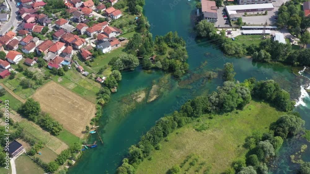 Bihac city, Bosnia and Herzegovina, City on river Una Bihac city, Bosnia and Herzegovina, City on river Una