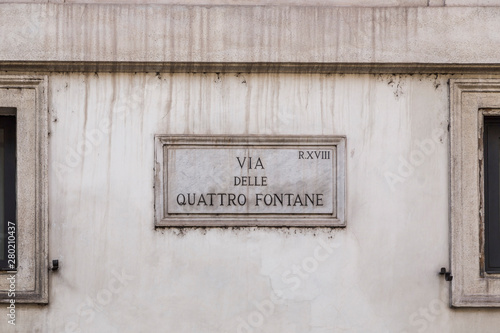 Via delle Quattro Fontane, Rome