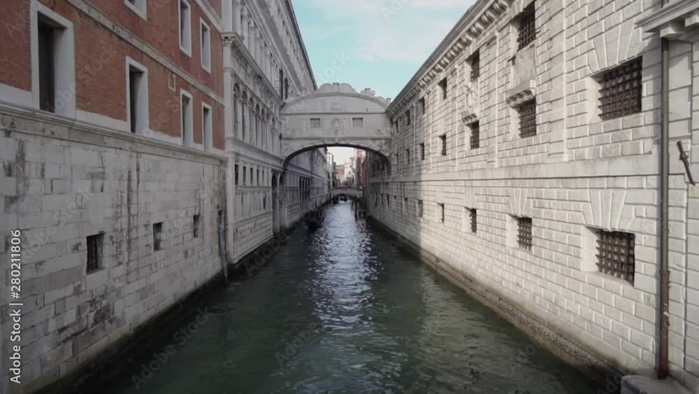 Bridge of Sights, One of Famous Landmarks in Venice Italy. Ponte Dei Sospiri, Authentic Venetian Architecture Bridge of Sights, One of Famous Landmarks in Venice Italy. Ponte Dei Sospiri, Authentic Venetian Architecture