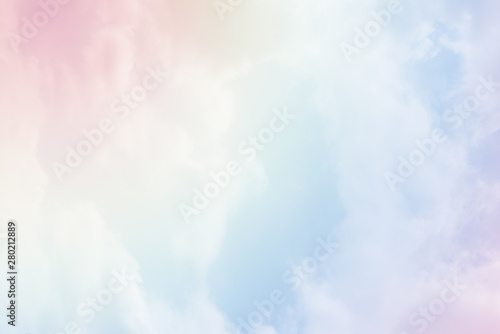 Cloud background with a pastel colour 