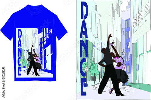 Latin quarter. Beautiful narrow streets and incendiary dance look great on a T-shirt.