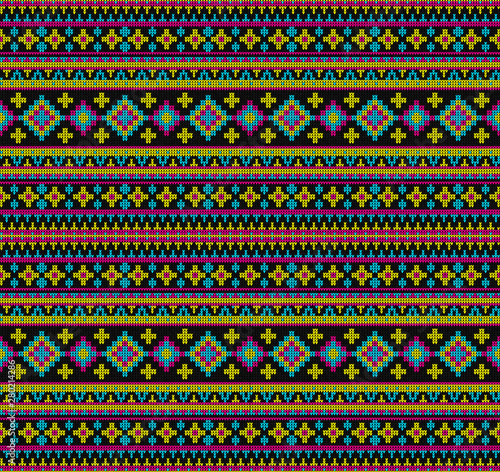 Ugly sweater Merry Christmas party ornament background seamless pattern