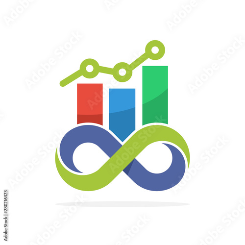 Illustration icons with sustainable business management concepts