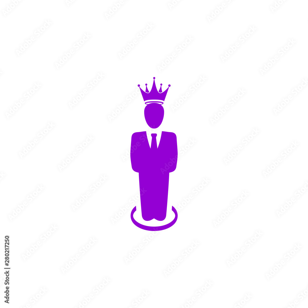 Award, business, performance, success, team, winner, crown on head violet color icon Award, business, performance, success, team, winner, crown on head violet color icon