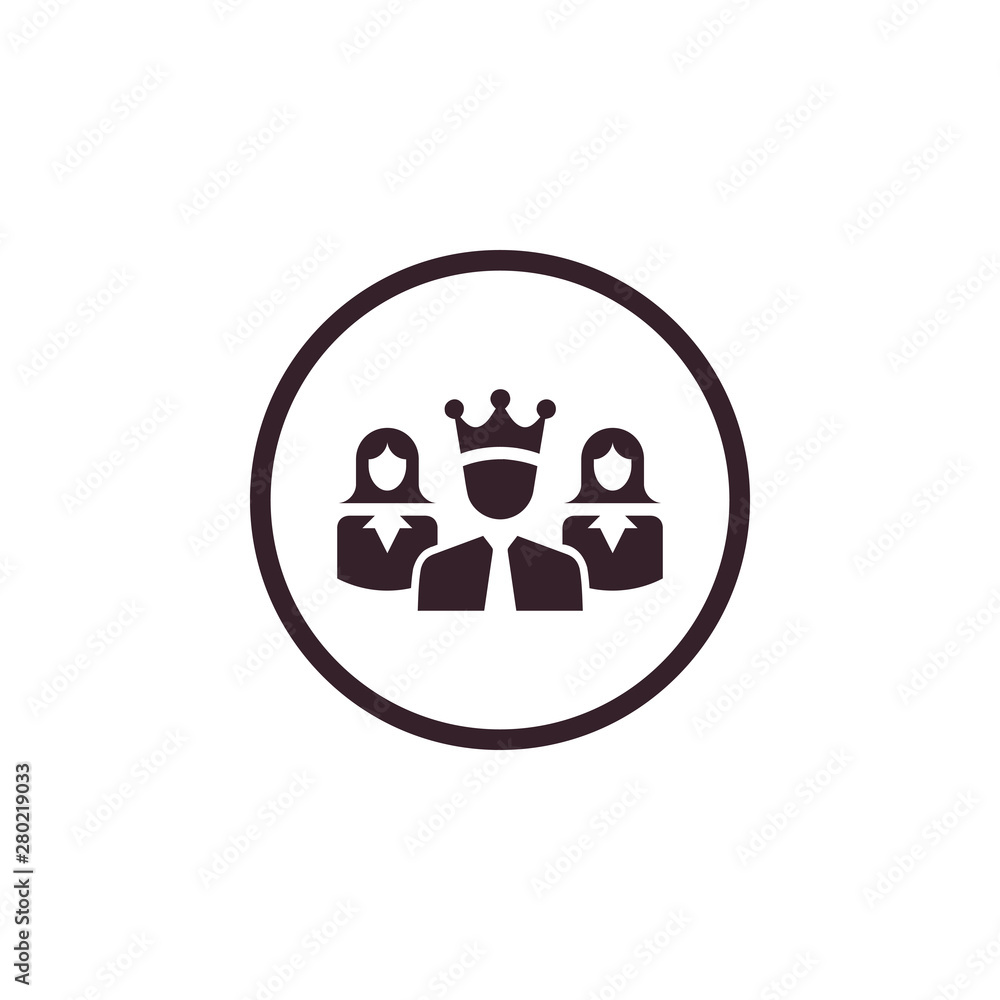 Award, business, performance, success, team, winner, crown on head icon Award, business, performance, success, team, winner, crown on head icon