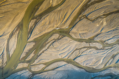 Wallpaper Mural Aerial drone view of a huge riverbed Torontodigital.ca