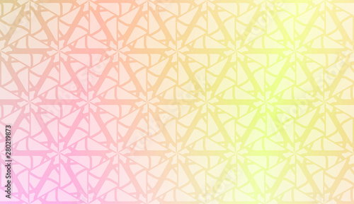 Vector template with Modern geometrical abstract pattern. Gradient color