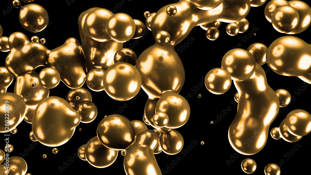 3d render gold Motion minimal art liquid background 3d render gold Motion minimal art liquid background