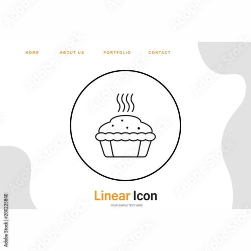 Hot Cup Cake icon for your project