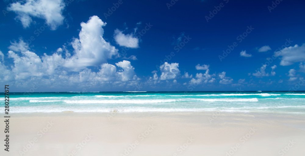 sea and beach background with copy space