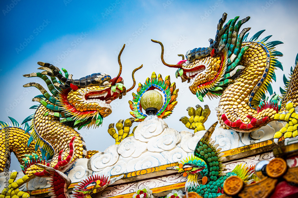 Chinese shrine in public in Thailand Chinese shrine in public in Thailand